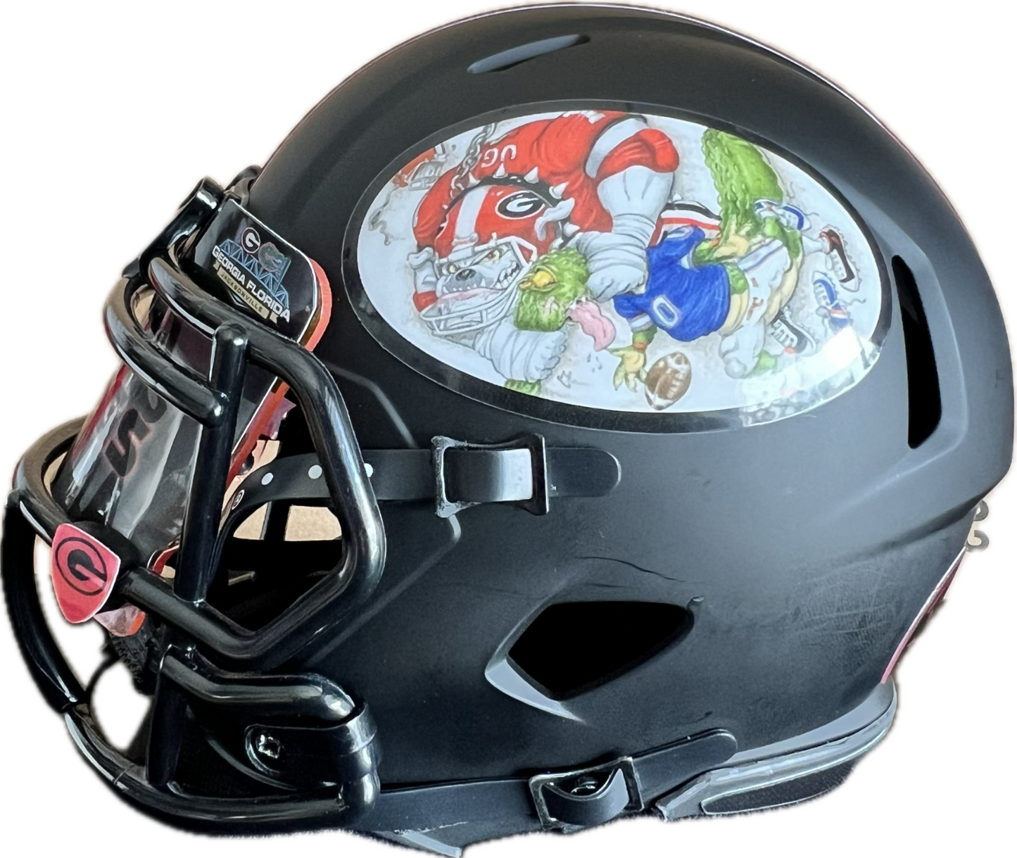 Georgia Bulldogs Custom Black Mini Alternate Helmet 'Worlds LG Cocktail Party'