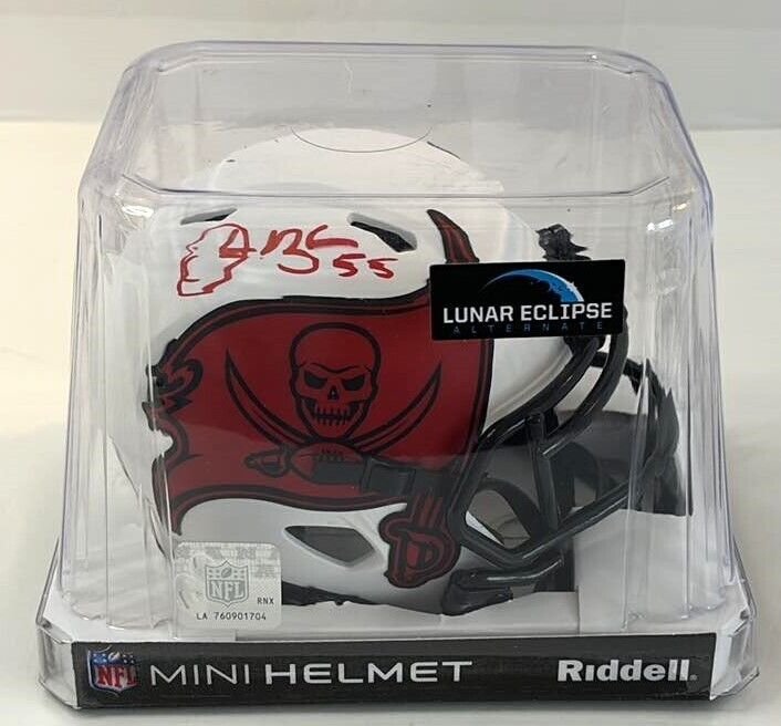 Derrick Brooks Signed Speed Lunar Mini Helmet Tampa Bay Buccaneers Becket Cert