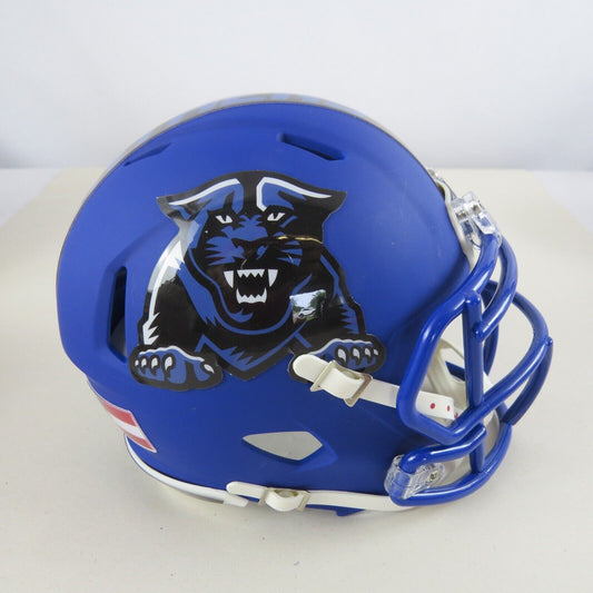 Georgia State Panther custom matte blue mini helmet