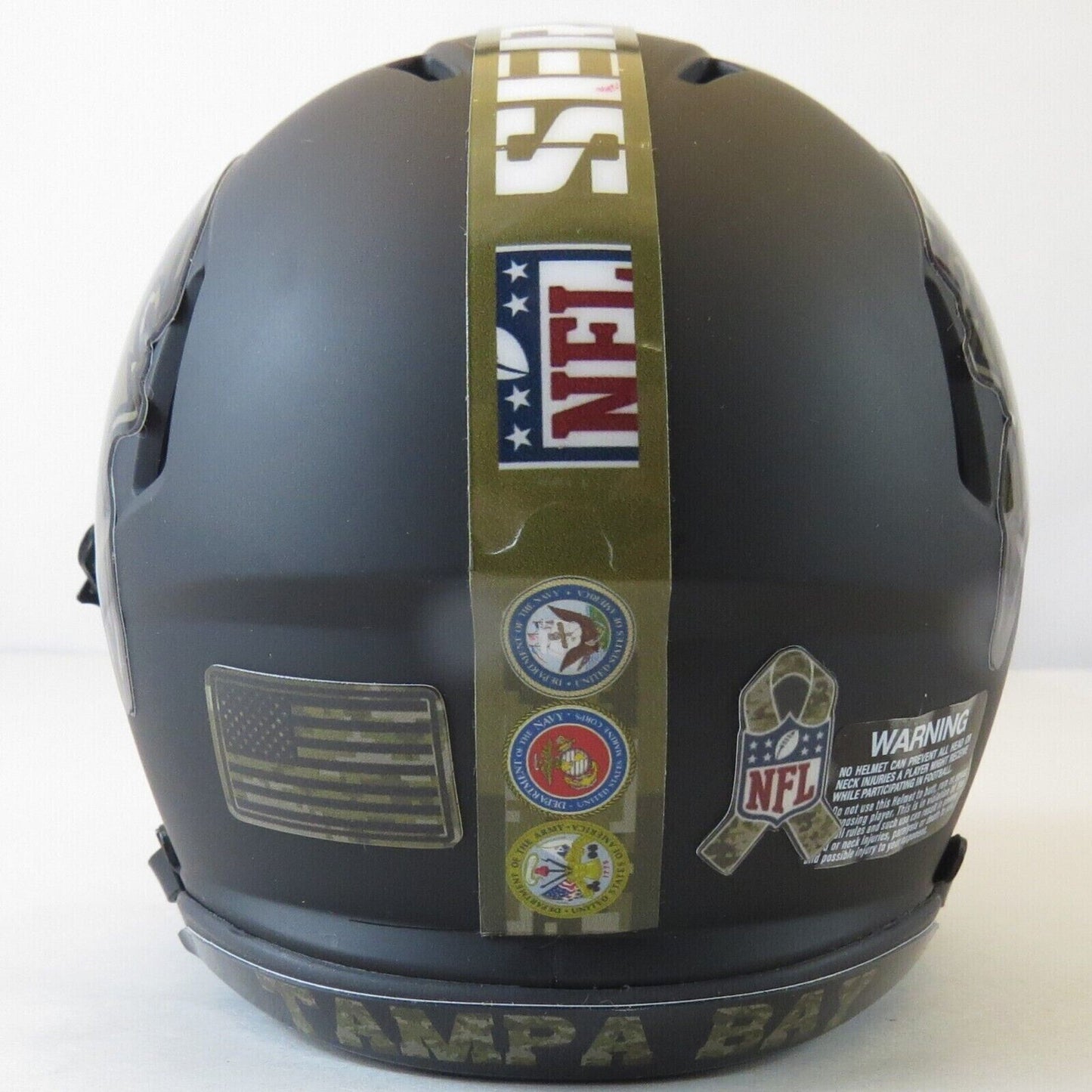 Tampa Bay Buccaneers Custom Mini Helmet STS Salute to Service Themed Black