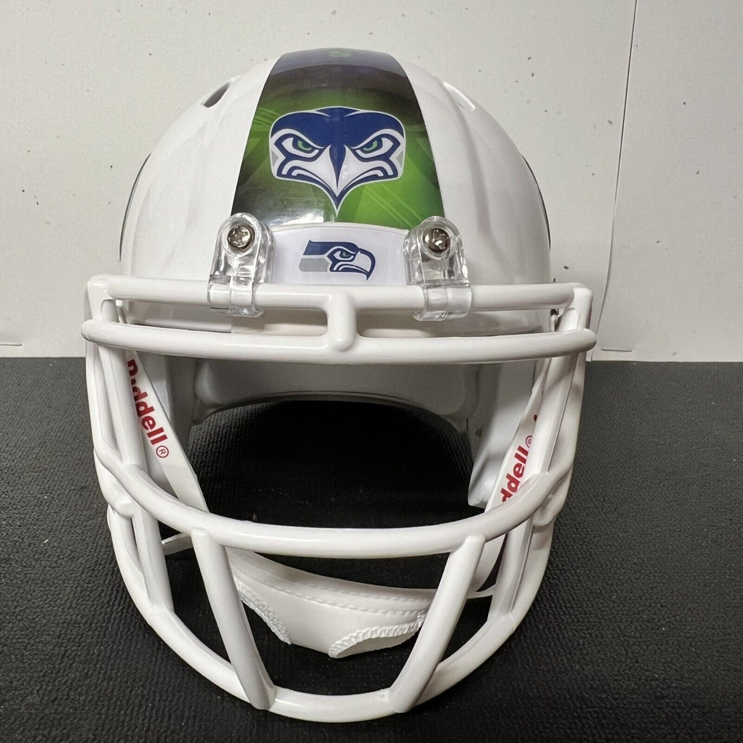 Seattle Seahawks Custom Mini Helmet Alternate decals on White