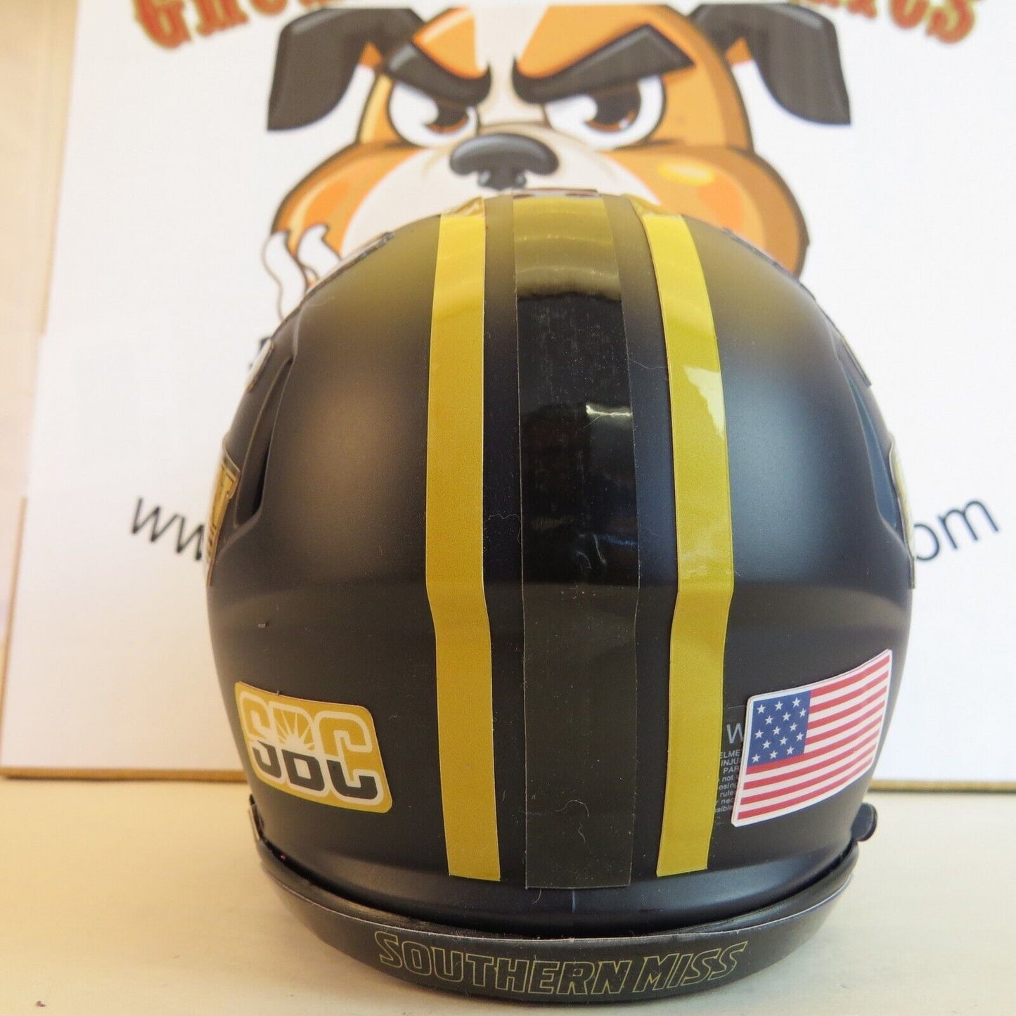 Southern Miss Golden Eagles Custom Mini Helmet black alternative