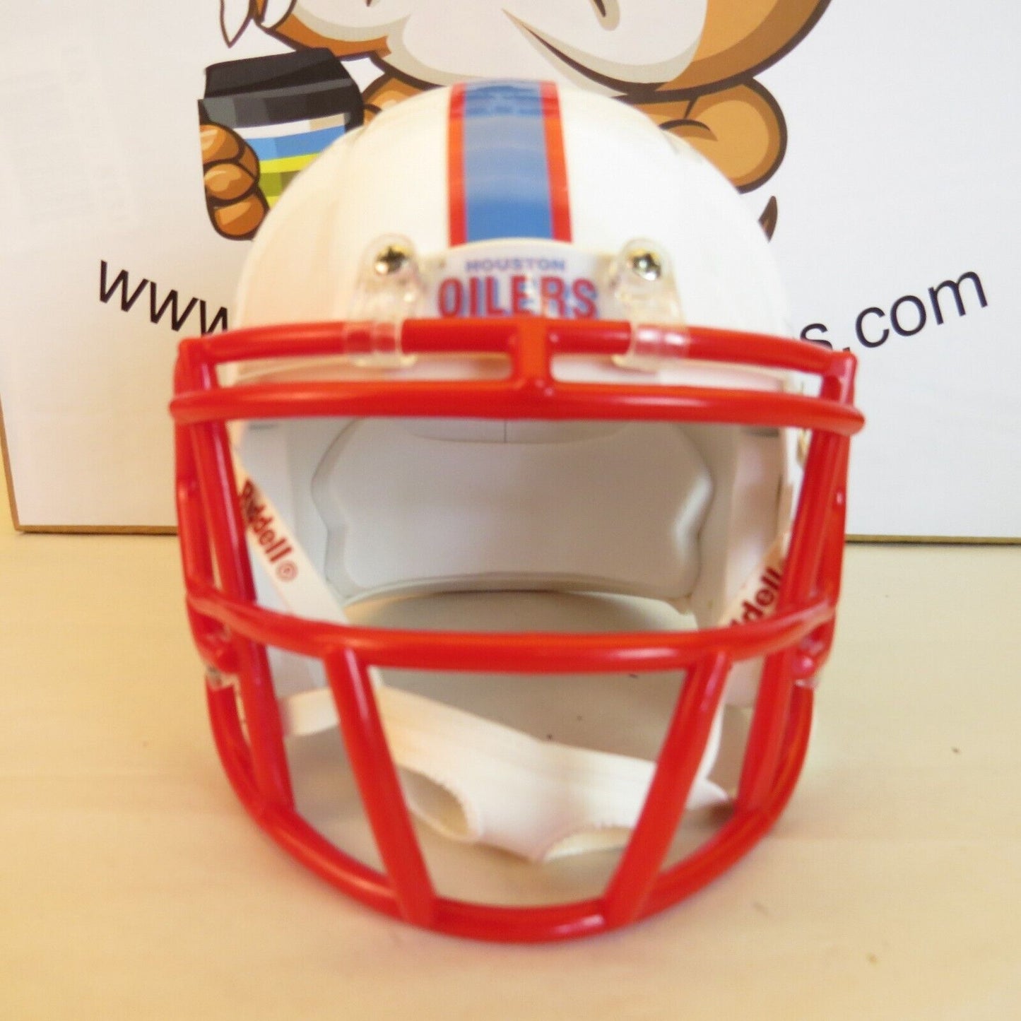 Houston Oilers Custom Mini Helmet Red Mask