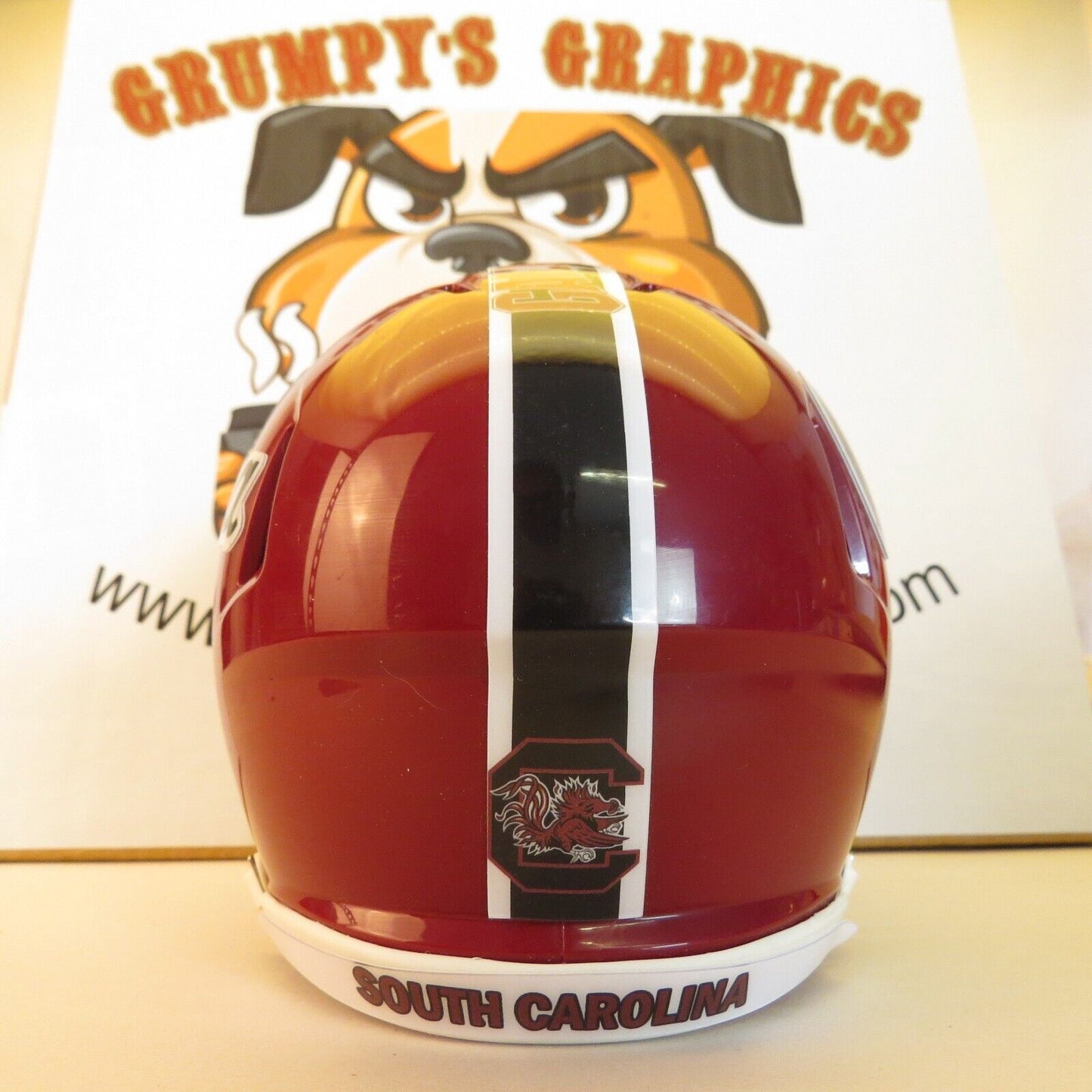 South Carolina Gamecocks  Custom Mini Helmet Concept Crimson