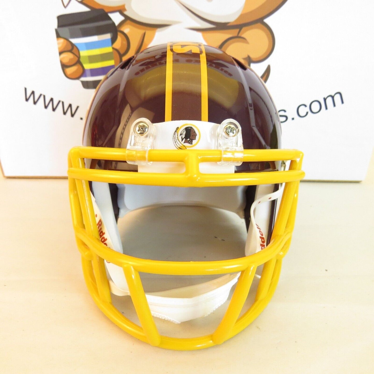 Washington Redskins Custom Mini Helmet Throw Back Maroon