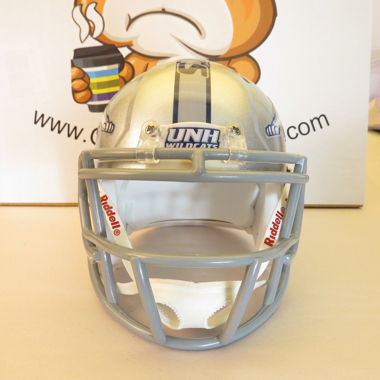 University of New Hampshire Wildcats Custom Mini Helmet Concept Silver