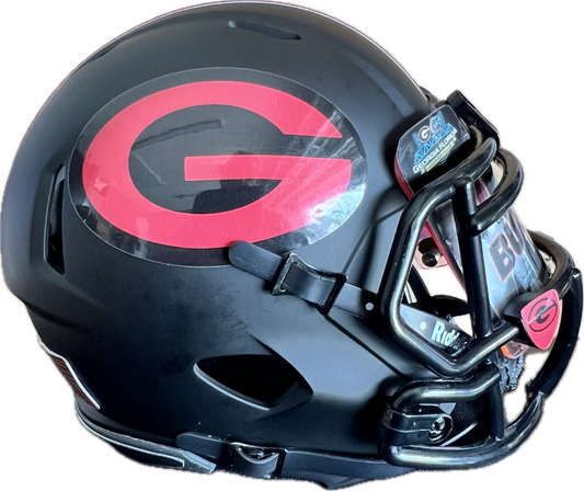 Georgia Bulldogs Custom Black Mini Alternate Helmet 'Worlds LG Cocktail Party'