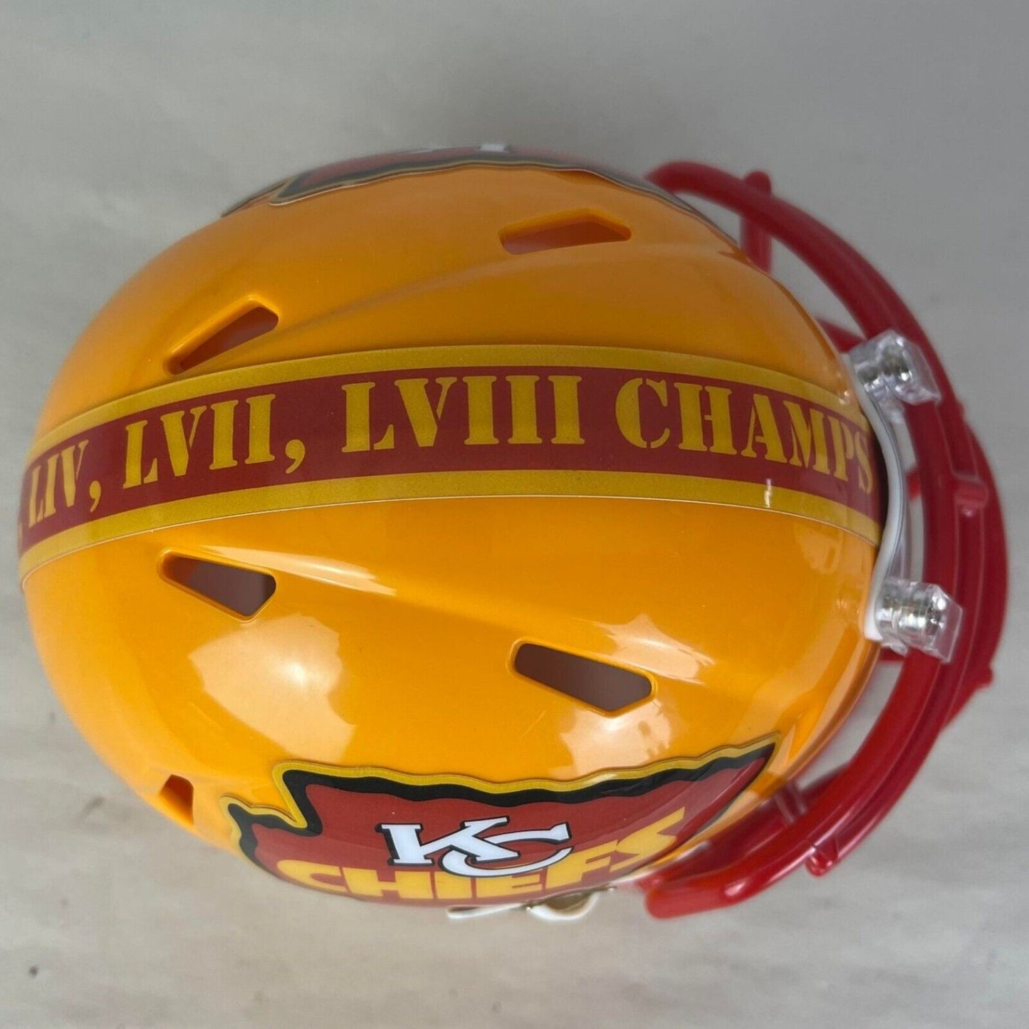 Kansas City Chiefs Custom Mini Helmet - Alternate Yellow