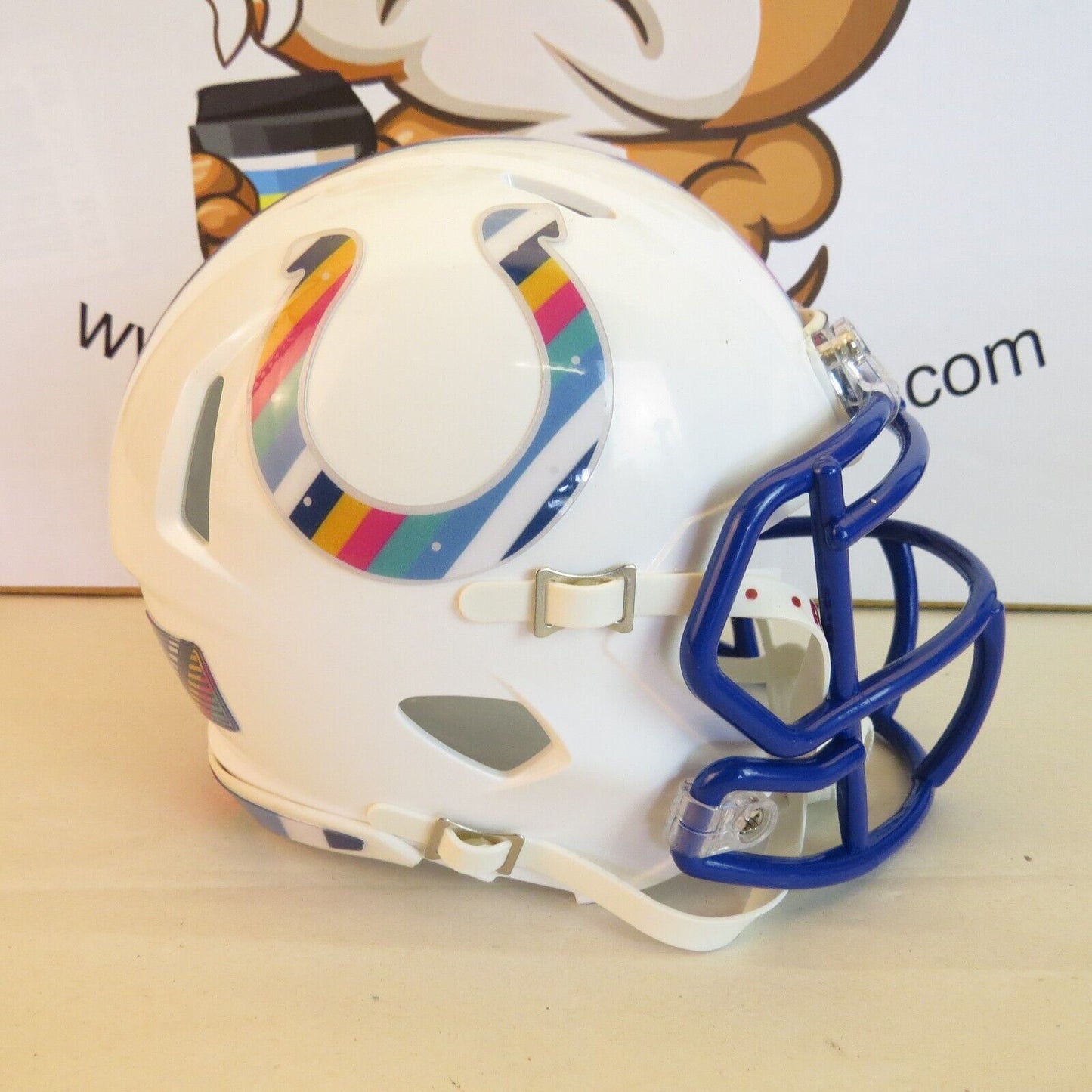 Indianapolis Colts Custom Mini Helmet Crucial Catch Themed White