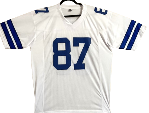 Jake Ferguson Signed Custom White Jersey Dallas Cowboys Beckett Certified