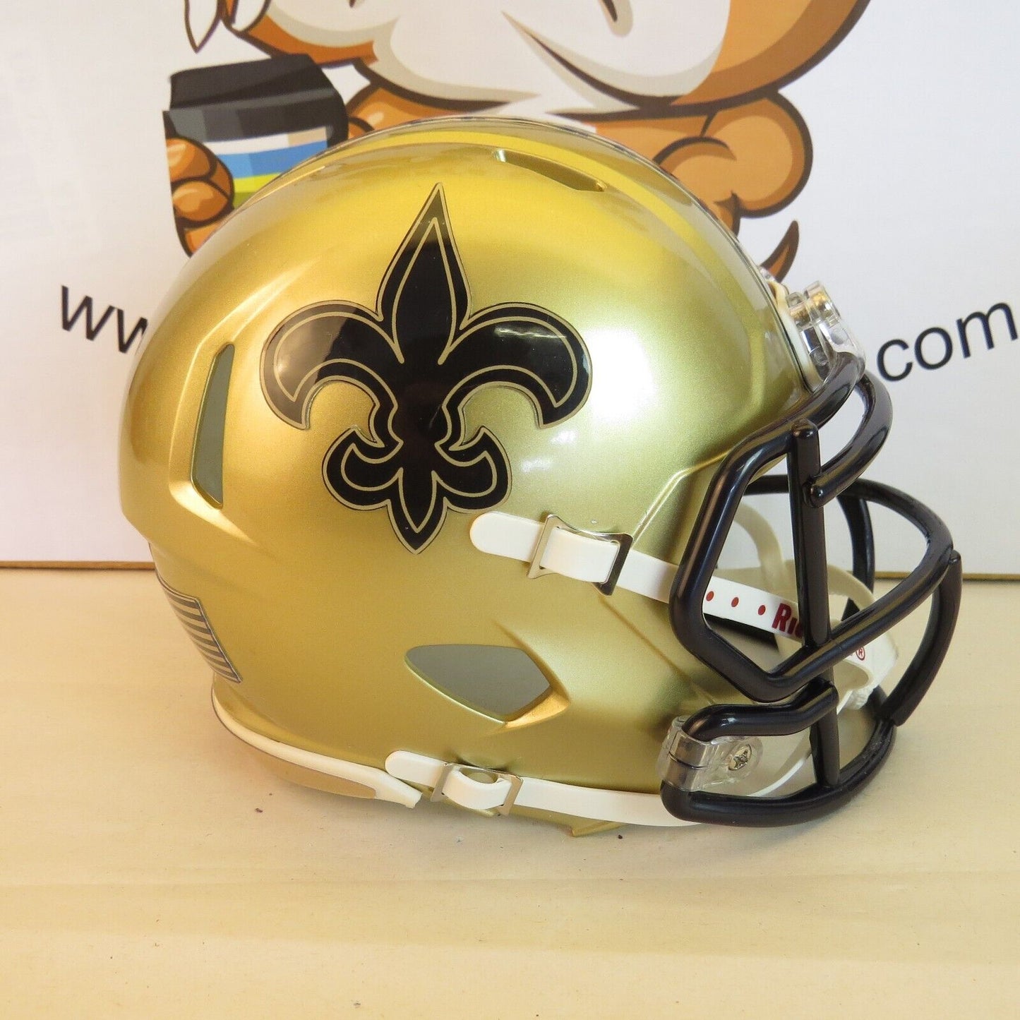 New Orleans Saints Custom Mini Helmet Gold