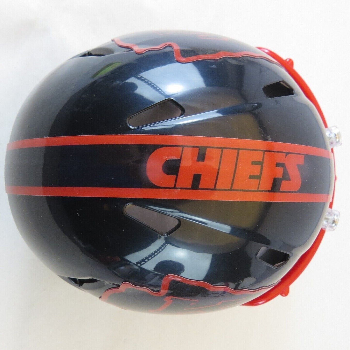 Kansas City Chiefs Custom Mini Helmet Alternate decals on Black