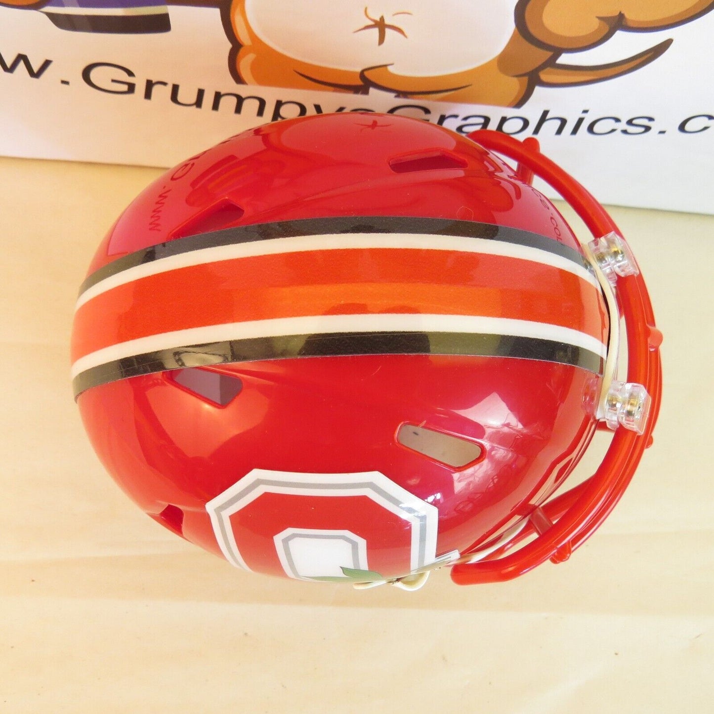 "The" Ohio State Buckeyes Custom Mini Helmet bright red alternate