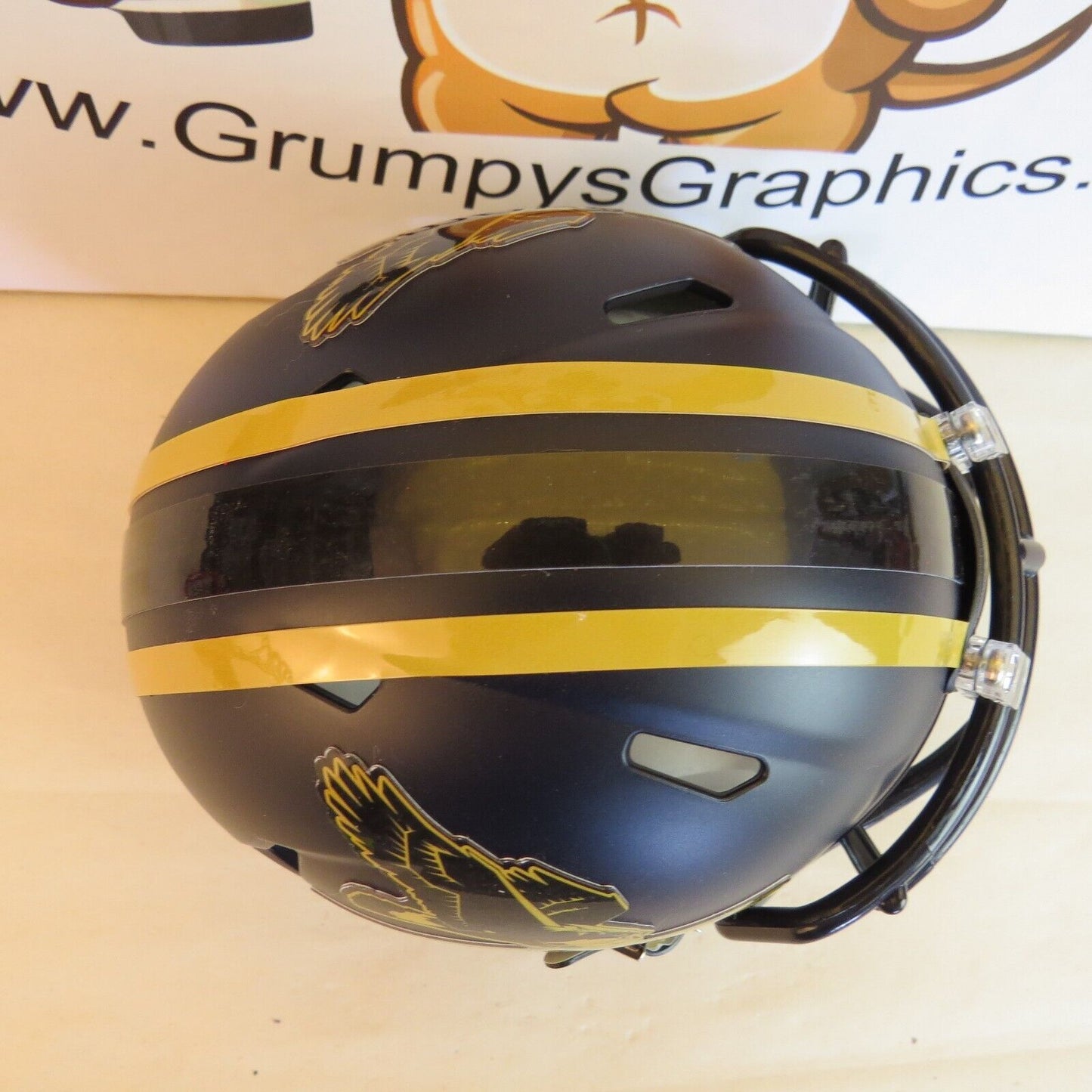 Southern Miss Golden Eagles Custom Mini Helmet black alternative