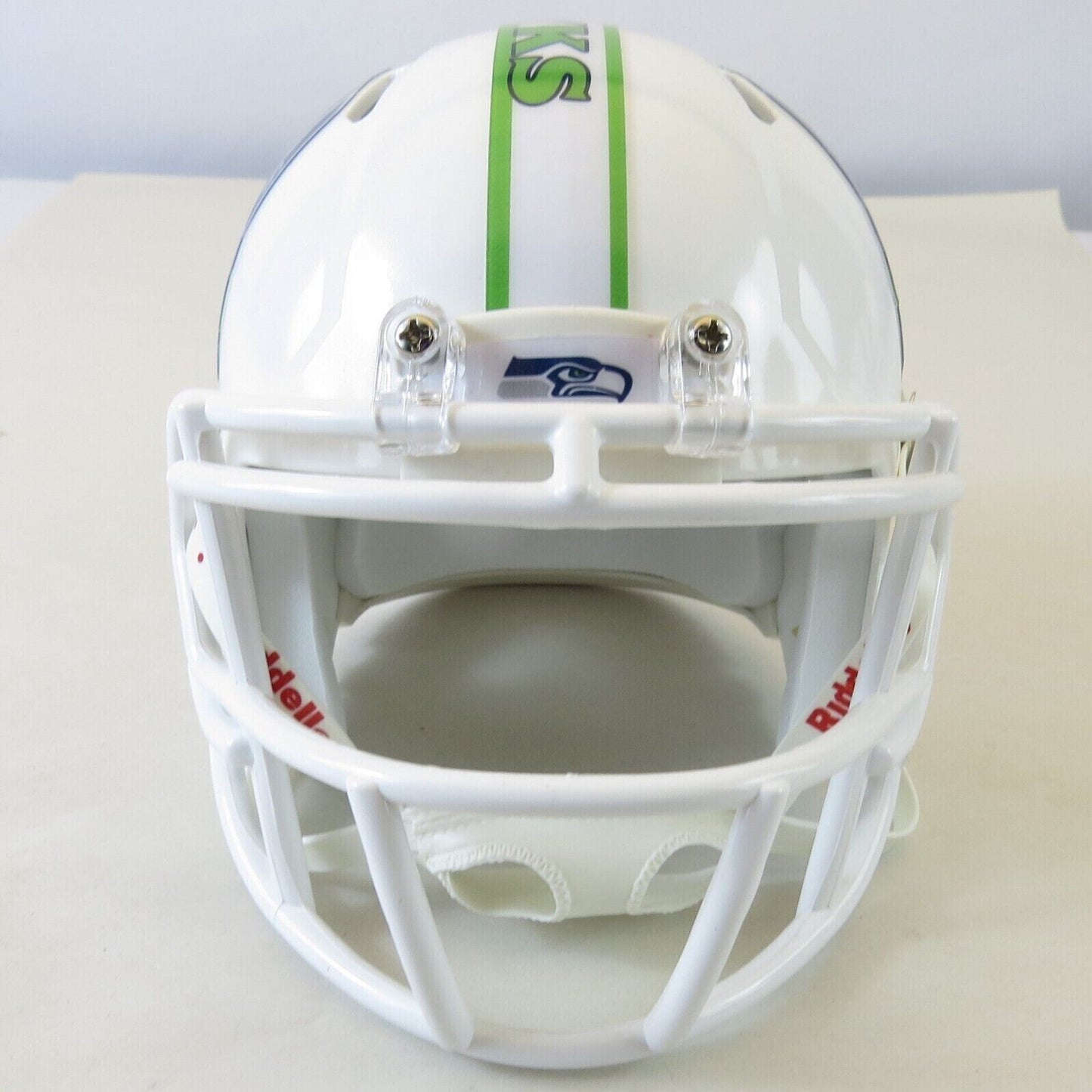 Seattle Seahawks Custom Mini Helmet Alternate decals on White