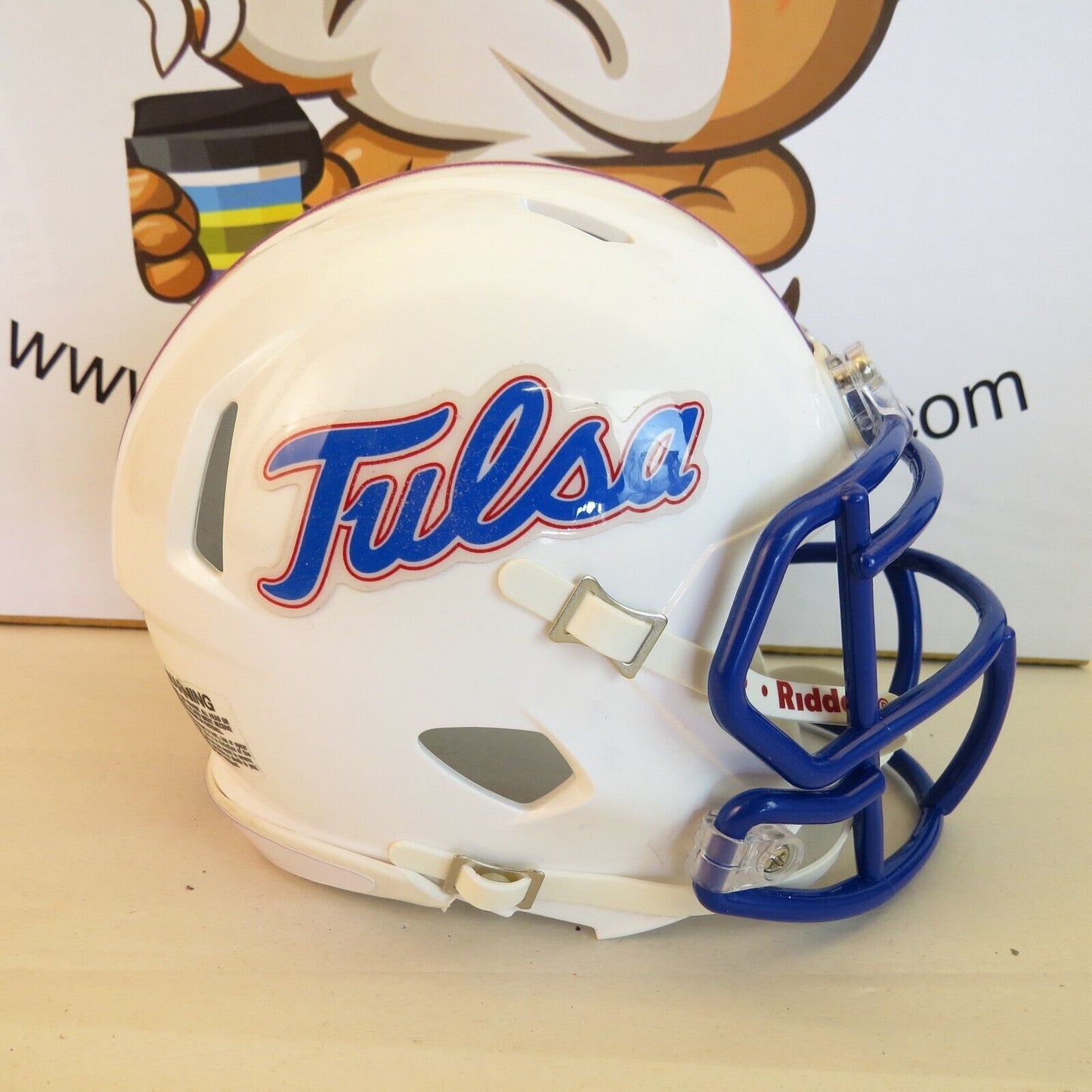 Tulsa Golden Hurricane Custom Mini Helmet White