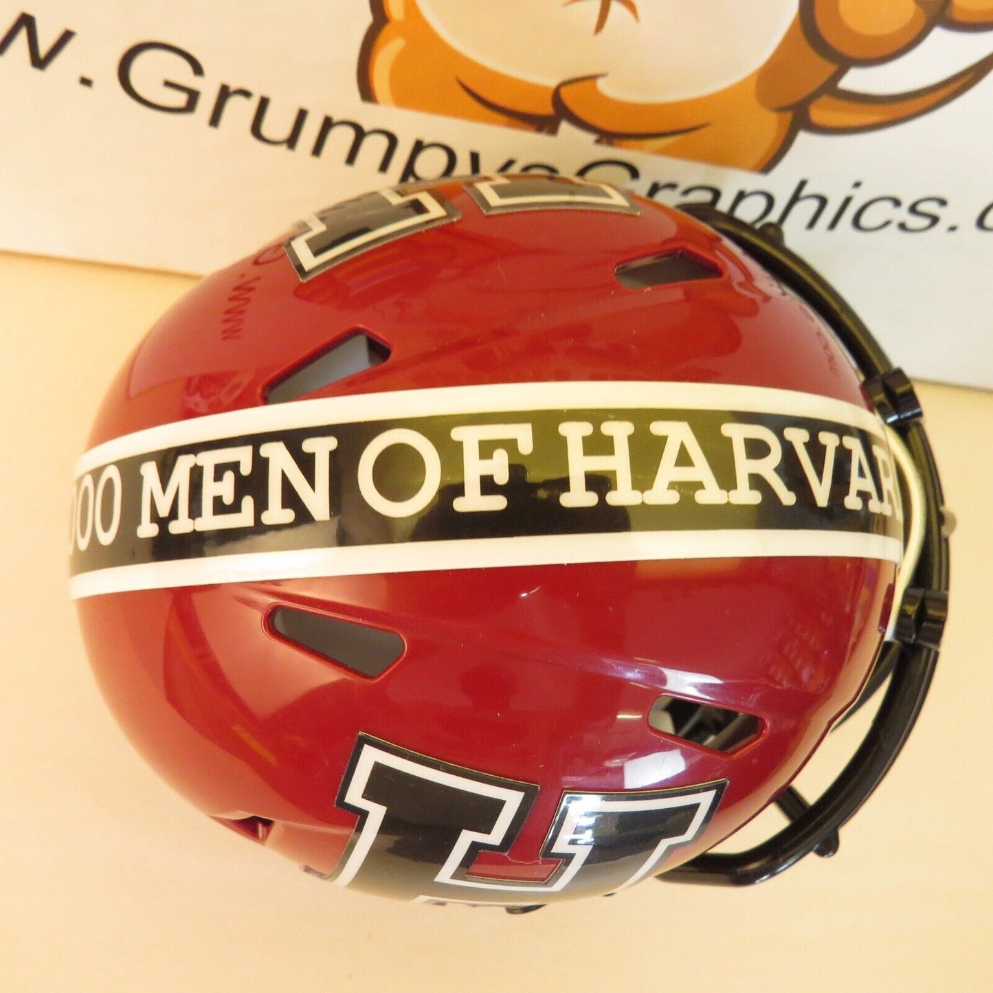 Harvard University Custom Mini Helmet Concept Crimson