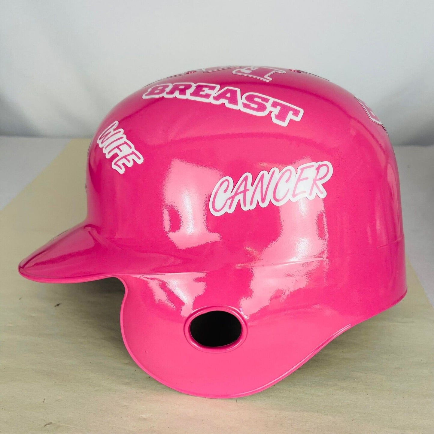 Cincinnati Reds Custom Authentic Batting Helmet - BCA Breast Cancer Awareness