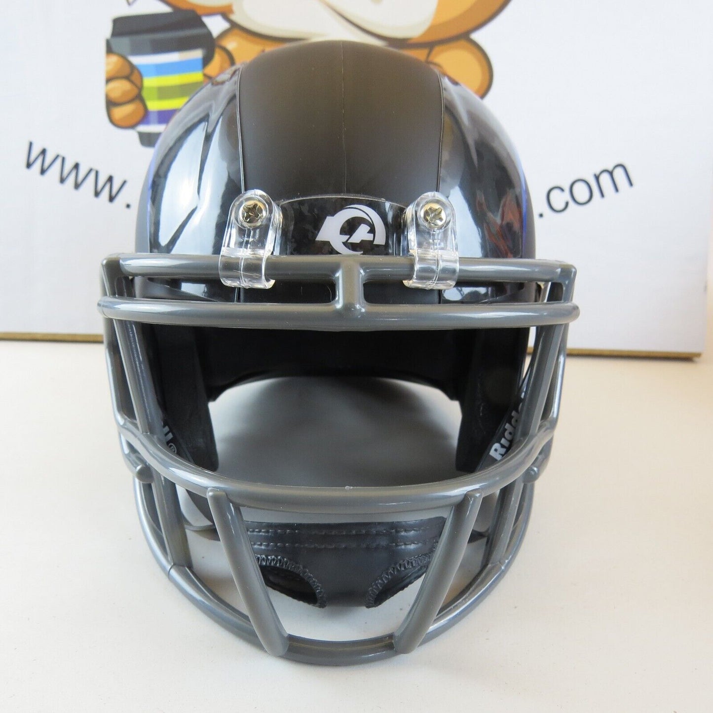 Los Angeles Rams Custom Mini Helmet STS Salute to Service Themed Black Matte