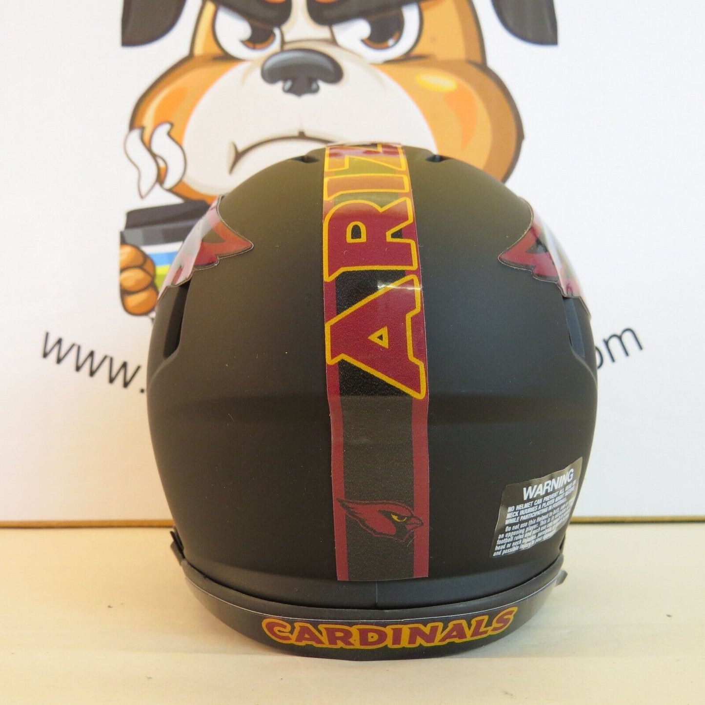 Arizona Cardinals Custom Mini Helmet Alternate Black Matte