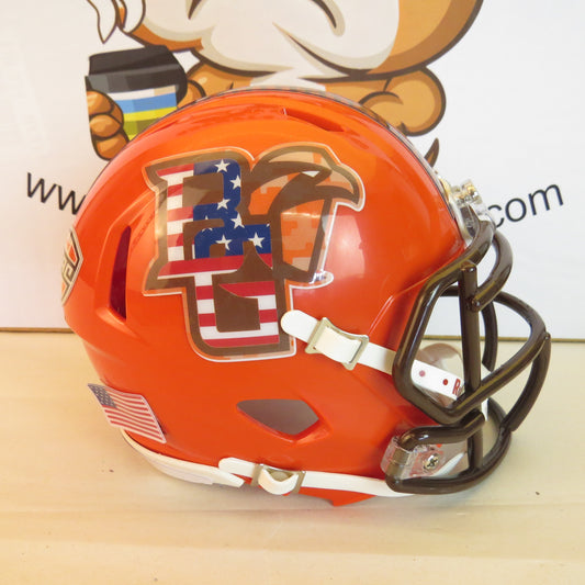 Bowling Green Falcons Custom Mini Helmet STS Salute to Service Themed