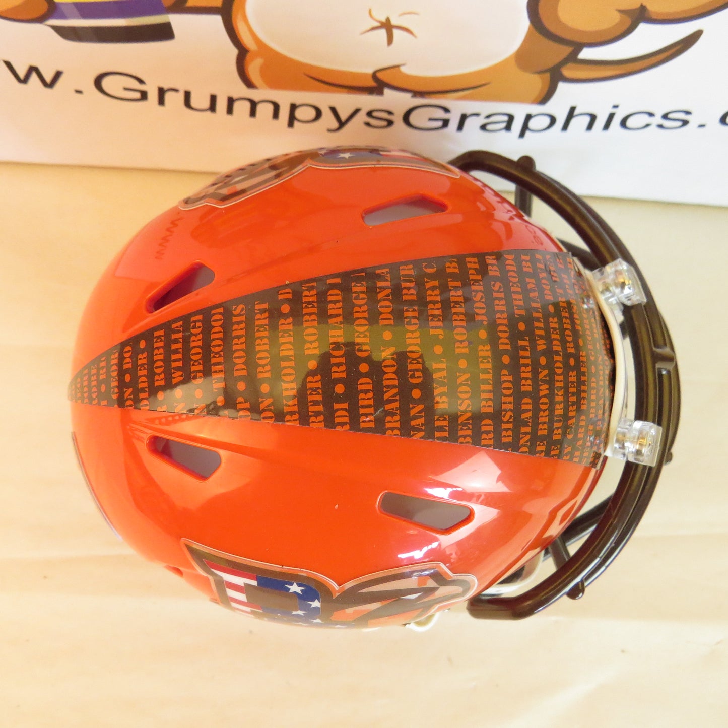 Bowling Green Falcons Custom Mini Helmet STS Salute to Service Themed