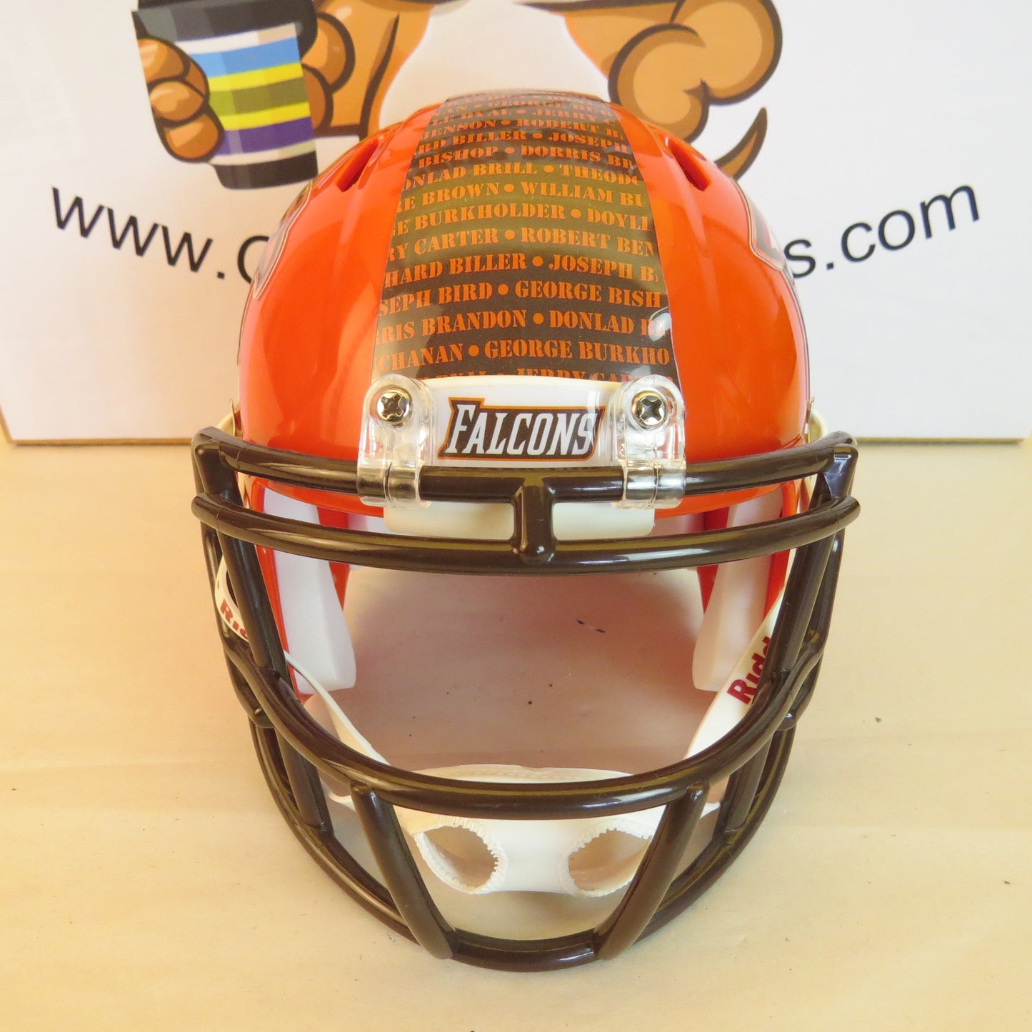 Bowling Green Falcons Custom Mini Helmet STS Salute to Service Themed