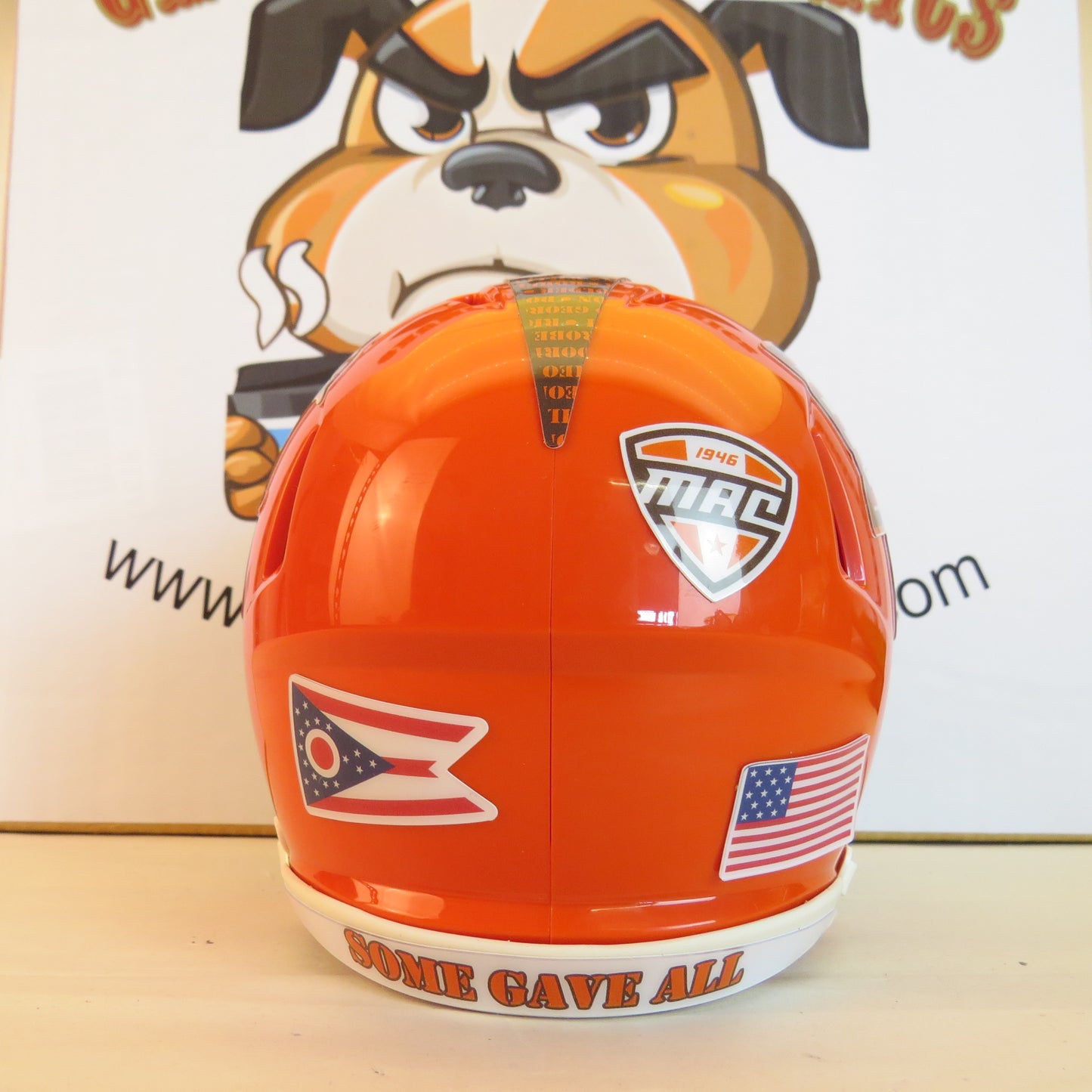 Bowling Green Falcons Custom Mini Helmet STS Salute to Service Themed