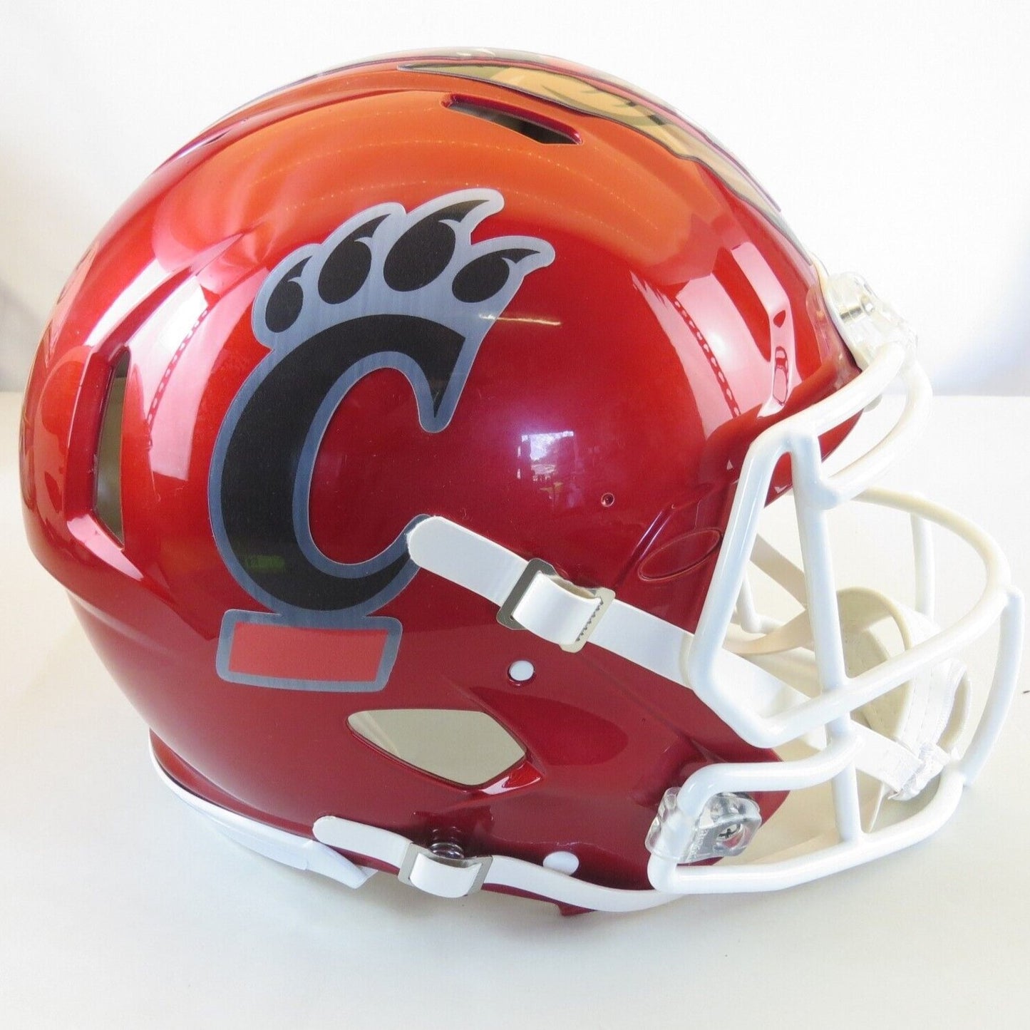 Cincinnati Bearcats Custom Auth Helmet Flash Red with alternate Concept