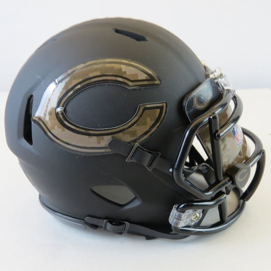 Chicago Bears Custom Mini Helmet STS Salute to Service Themed Black Matte