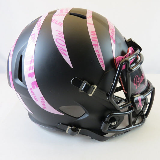 Cincinnati Bengals Custom full size replica Helmet BCA Breast Cancer Awareness