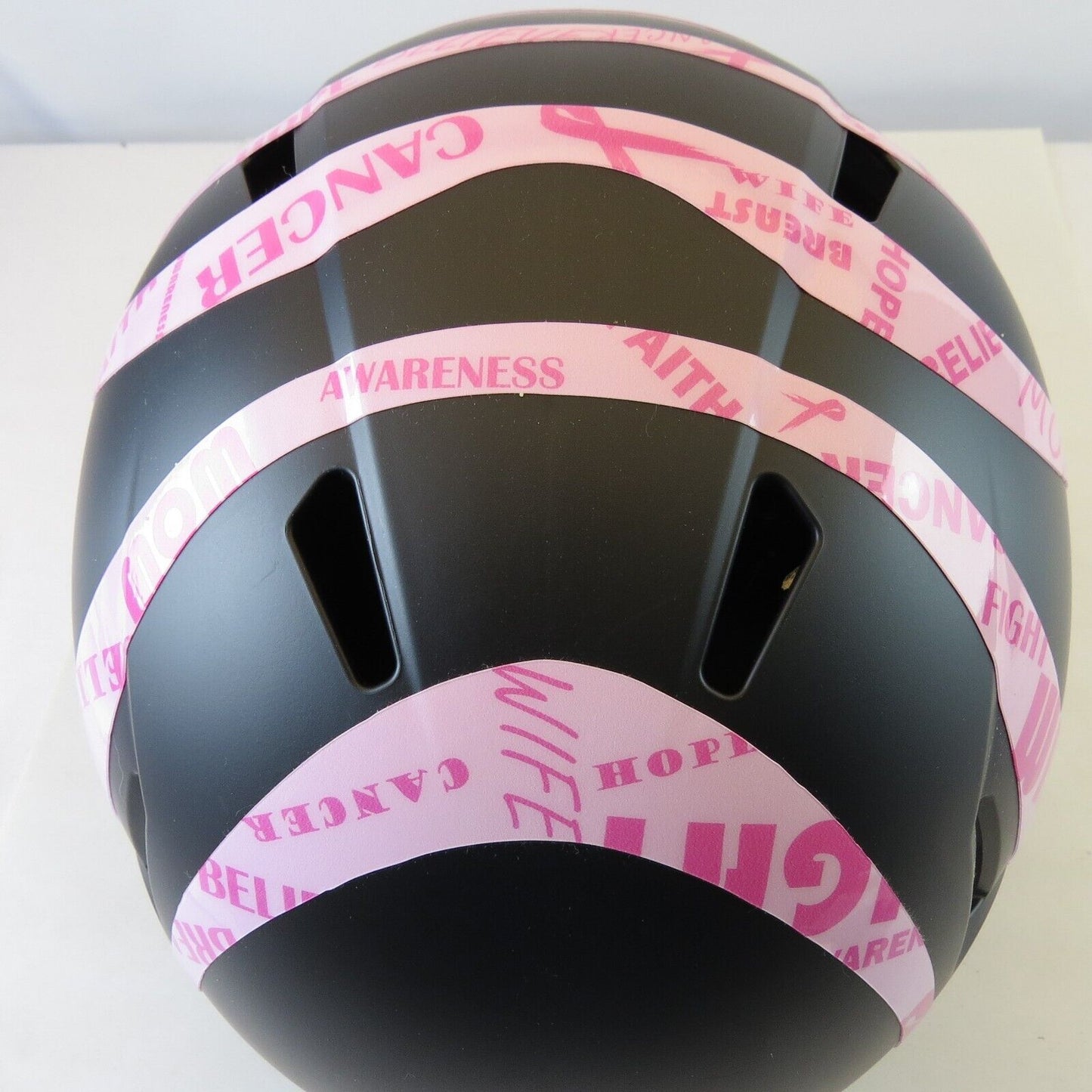 Cincinnati Bengals Custom full size replica Helmet BCA Breast Cancer Awareness