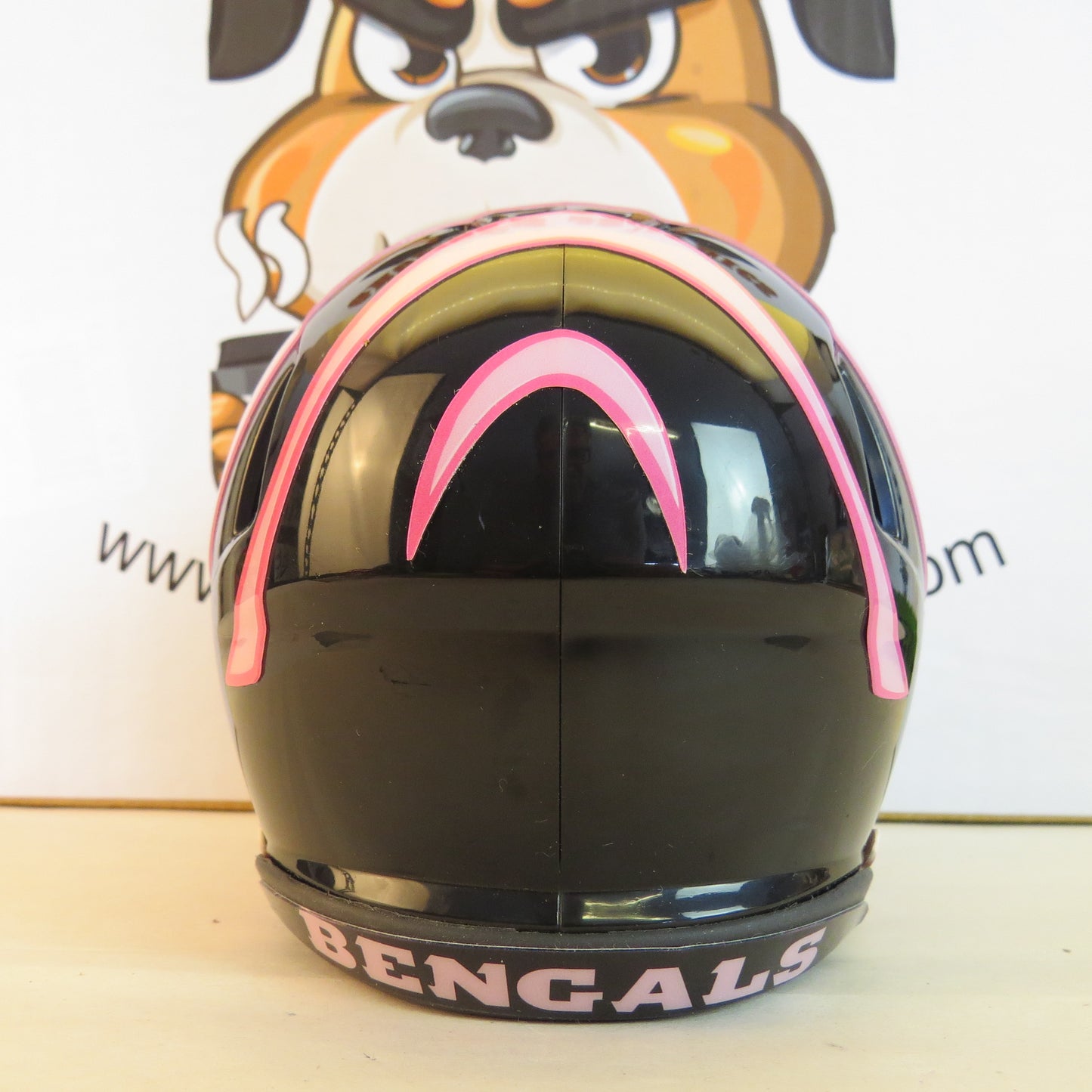 Cincinnati Bengals Custom Mini Helmet BCA Breast Cancer Awareness