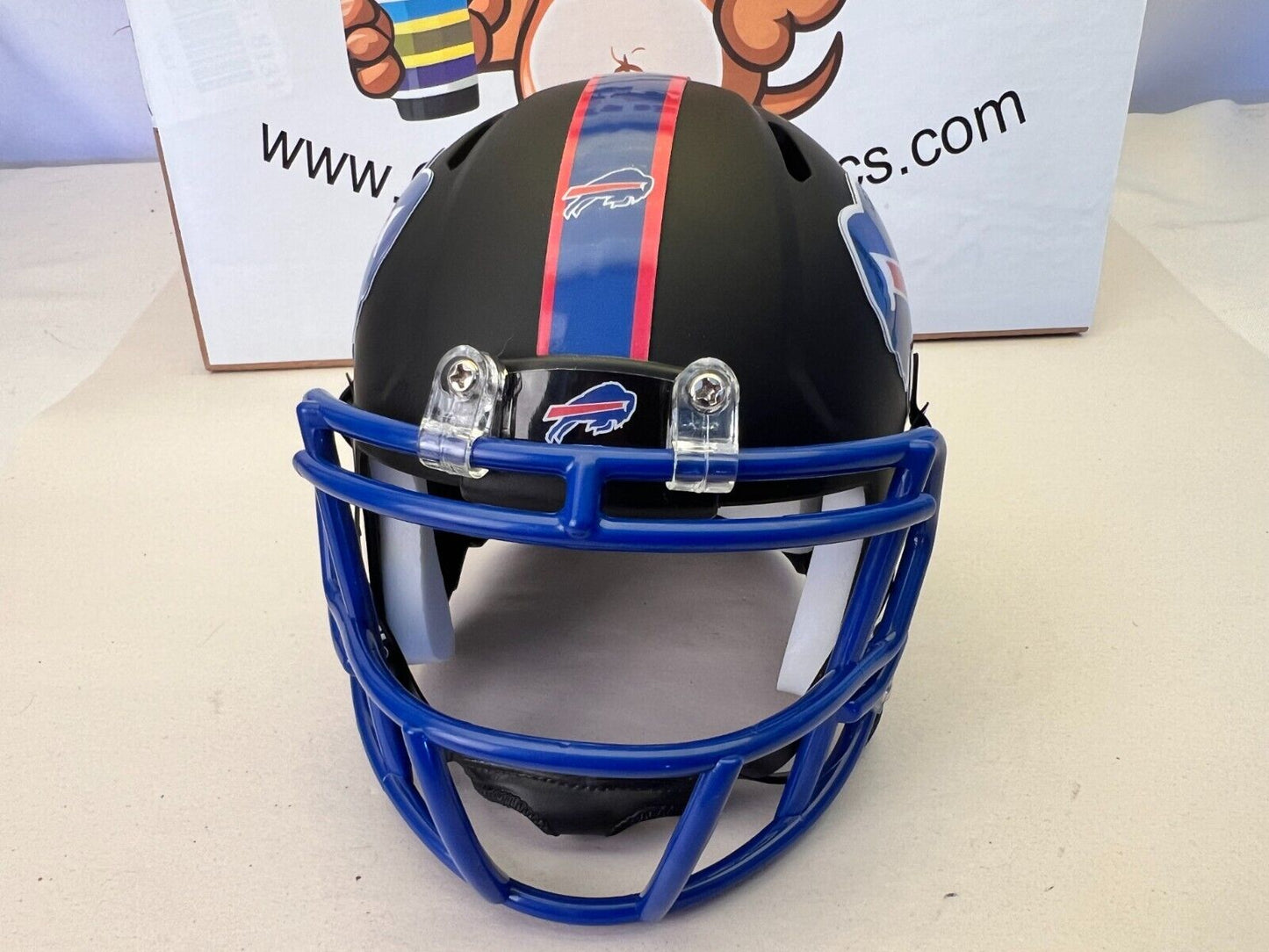 Buffalo Bills Custom Mini Helmet Matte Black