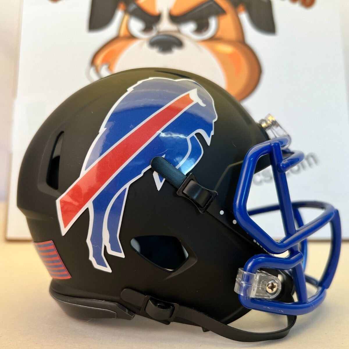 Buffalo Bills Custom Mini Helmet Matte Black