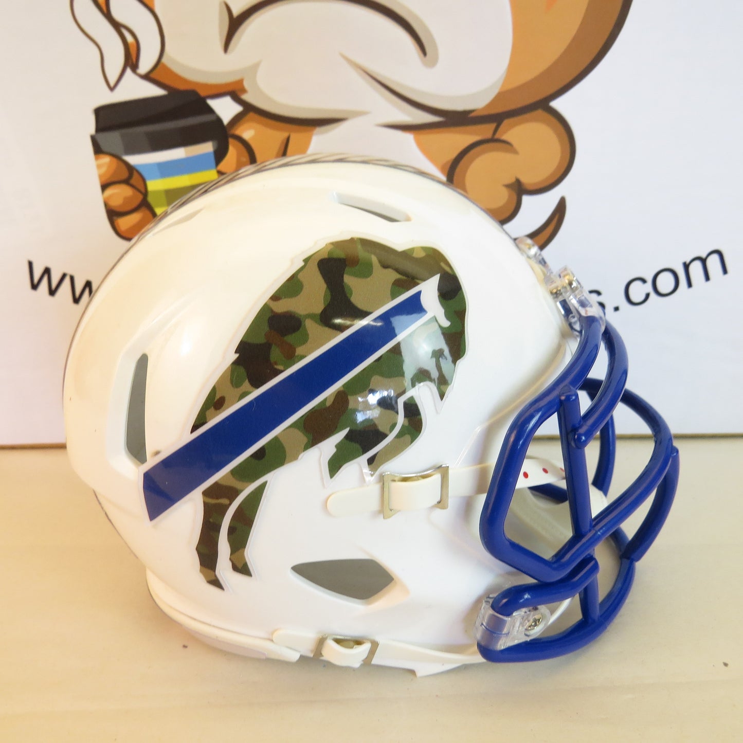 Buffalo Bills Custom Mini Helmet STS Salute to Service Themed