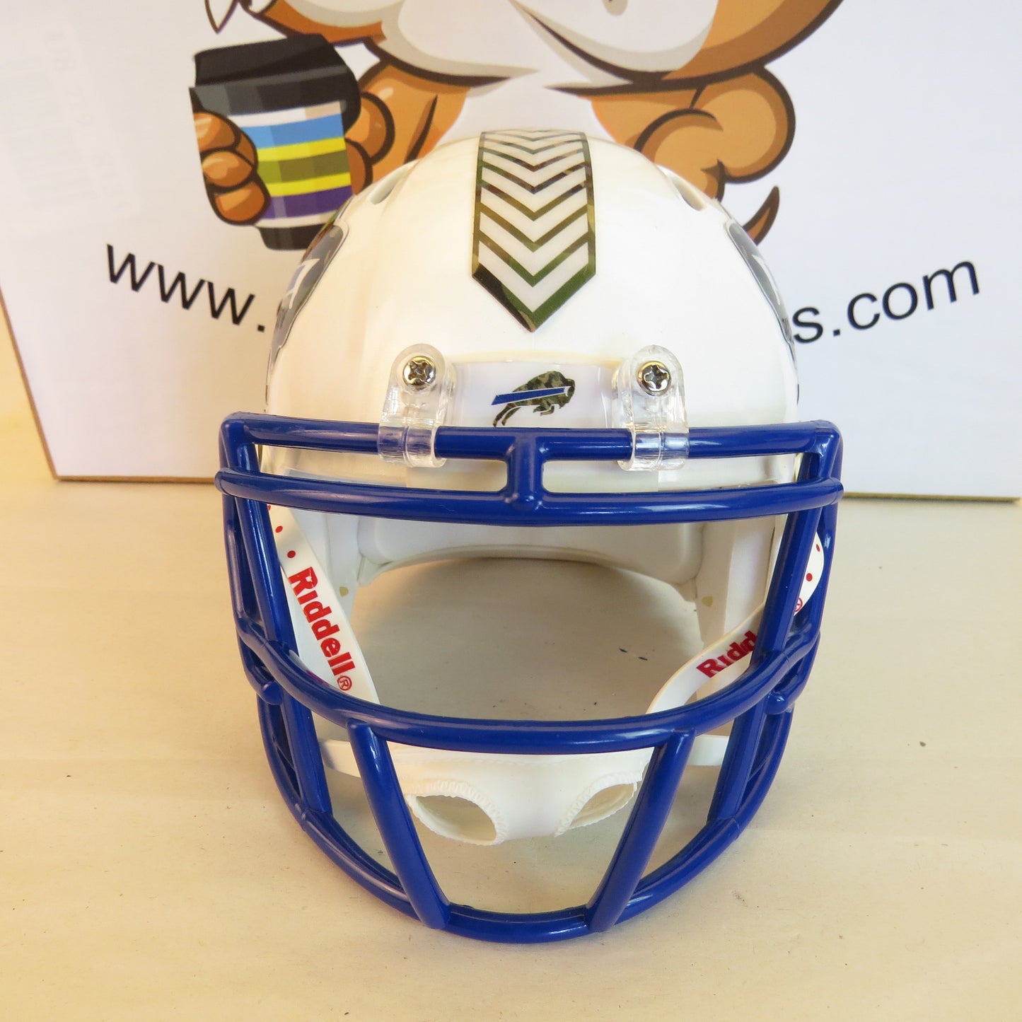 Buffalo Bills Custom Mini Helmet STS Salute to Service Themed