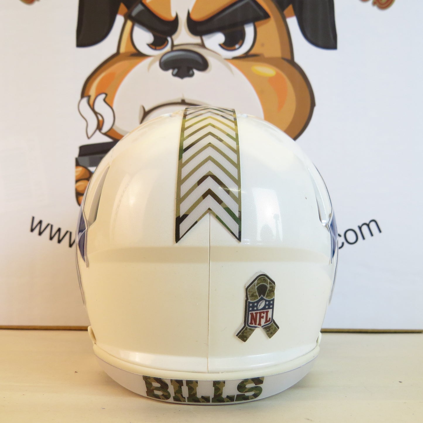 Buffalo Bills Custom Mini Helmet STS Salute to Service Themed