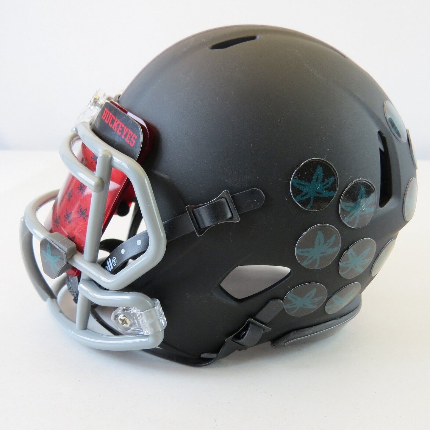 "The" Ohio State Buckeyes Custom Mini Helmet black matte