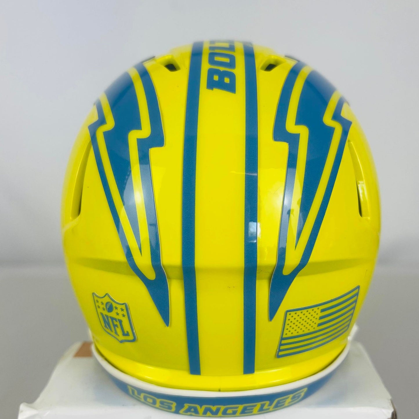 Los Angeles Chargers Custom Painted Mini Helmet - Bright Yellow