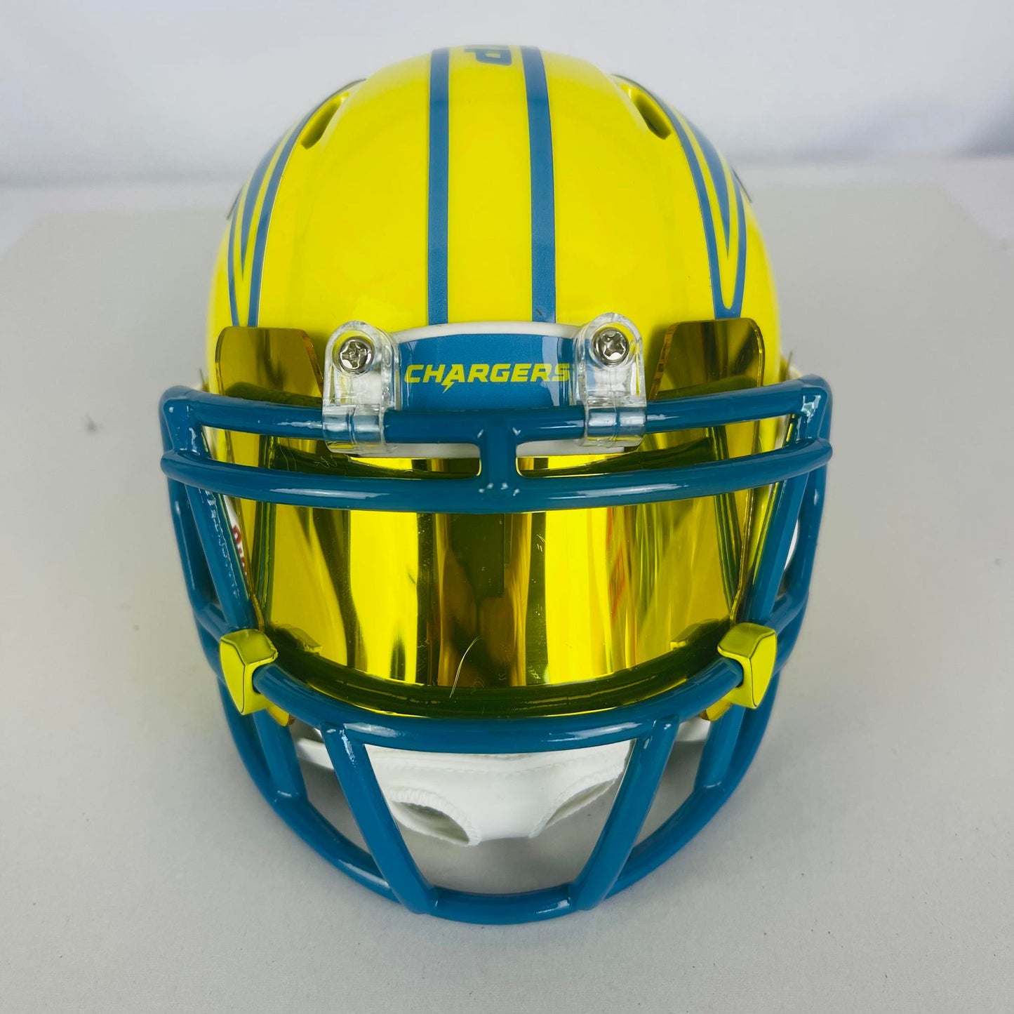 Los Angeles Chargers Custom Painted Mini Helmet - Bright Yellow