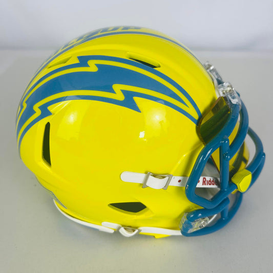 Los Angeles Chargers Custom Painted Mini Helmet - Bright Yellow