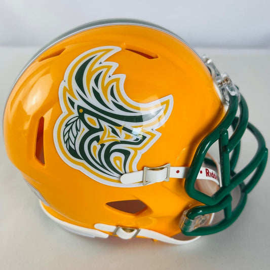 Edmonton Elks (Eskimos) Custom Mini Helmet - Yellow Indiginous