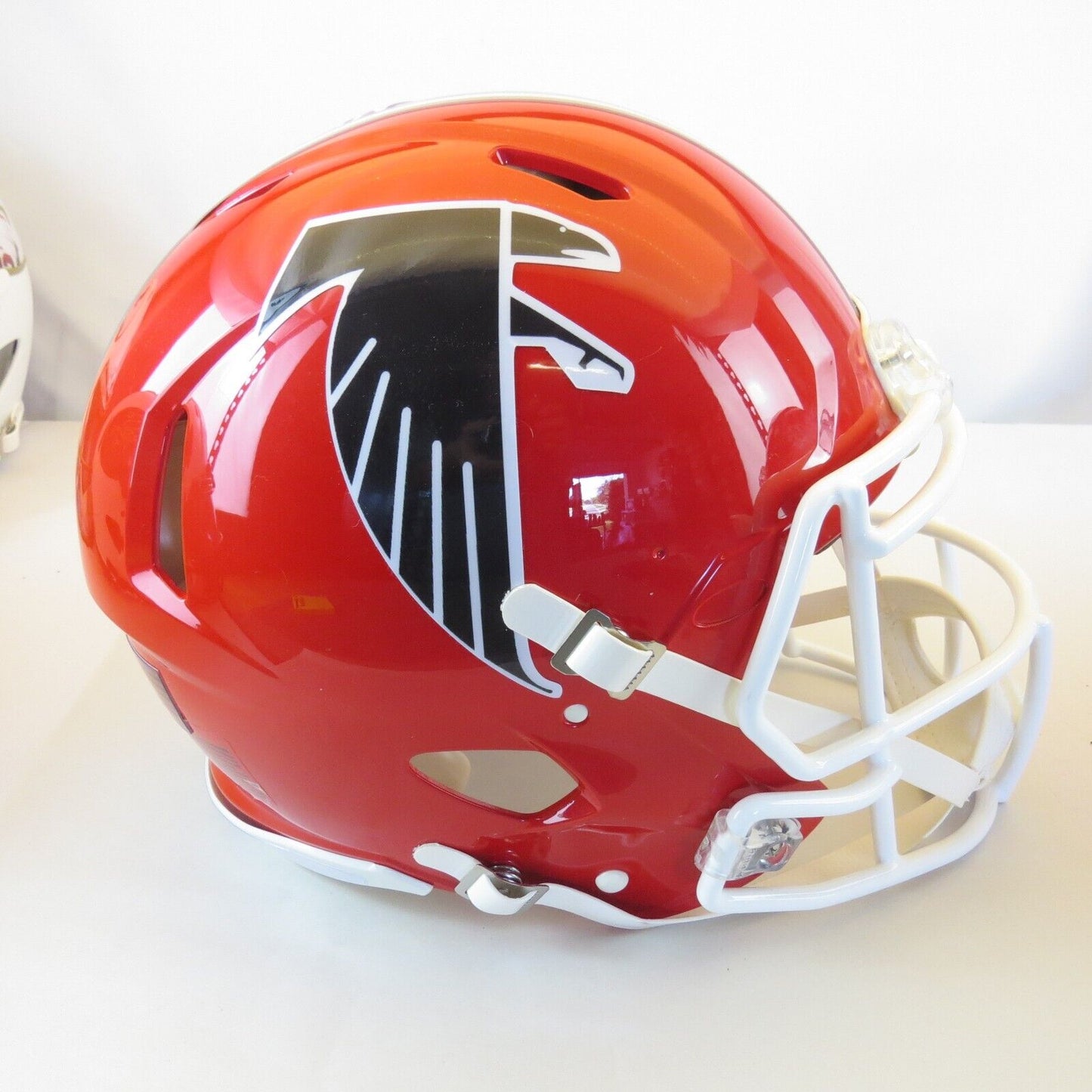 Atlanta Falcons Custom Auth Helmet Ballistic Bright Red Throw Back