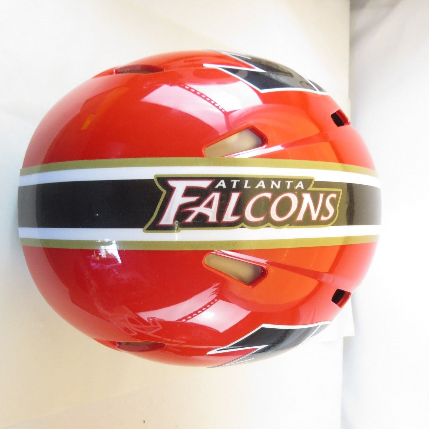 Atlanta Falcons Custom Auth Helmet Ballistic Bright Red Throw Back