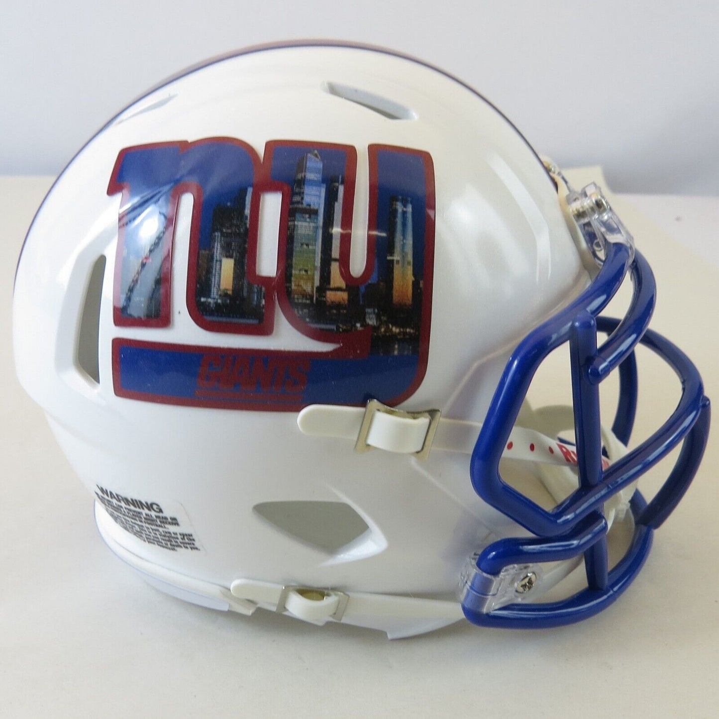 New York Giants Custom Mini Helmet Alternate decals on White