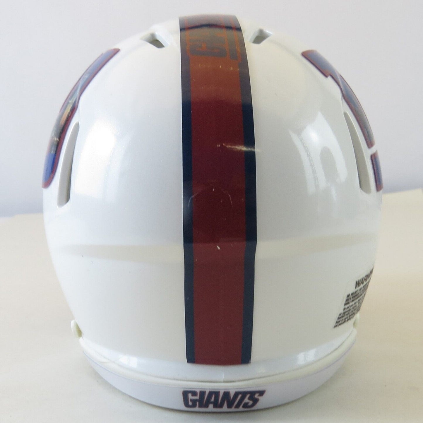 New York Giants Custom Mini Helmet Alternate decals on White