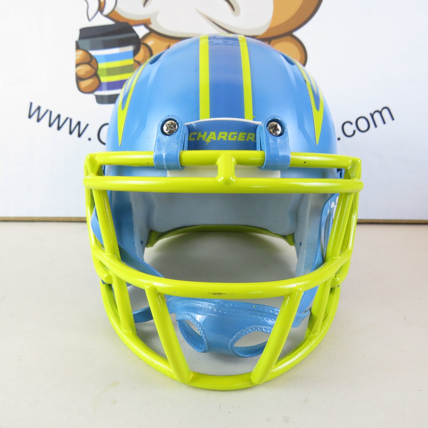 Los Angeles Chargers Custom Mini Helmet Baby Blue