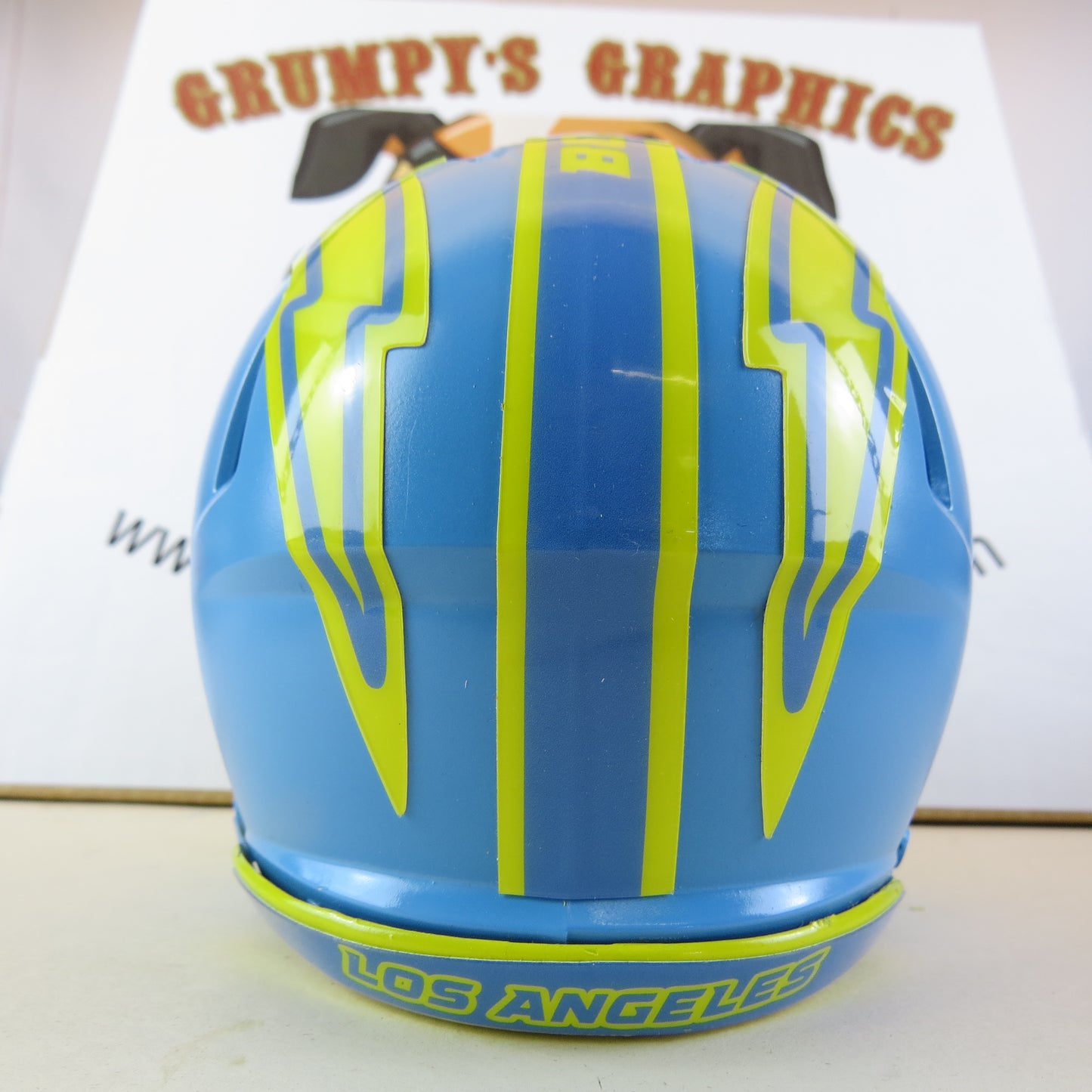 Los Angeles Chargers Custom Mini Helmet Baby Blue