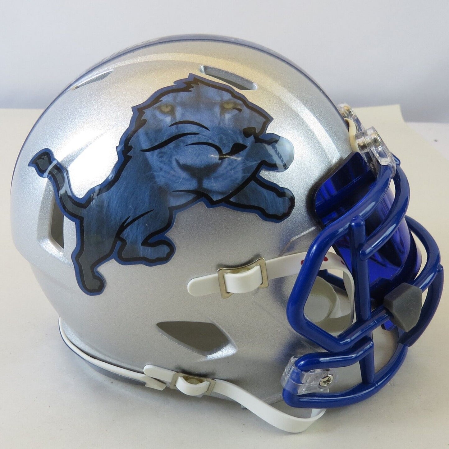 Detroit Lions Custom Mini Helmet Silver